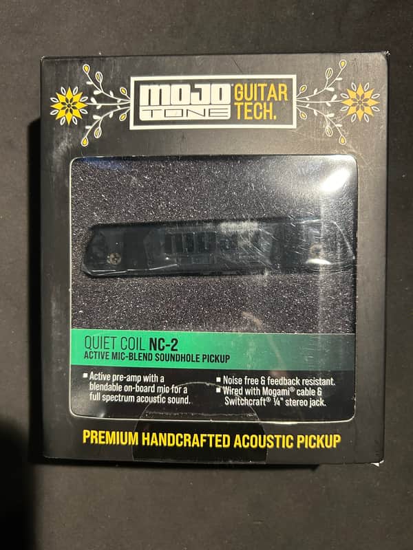 Mojotone Quiet Coil NC-2 Active Mic-Blend Soundhole Pickup image 1