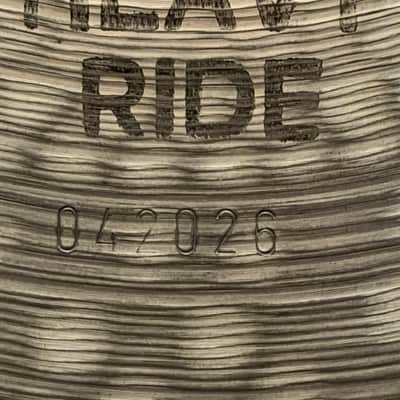 Paiste 20" 2002 Heavy Ride "Jazz Rock" 2767 grams 1980 image 4