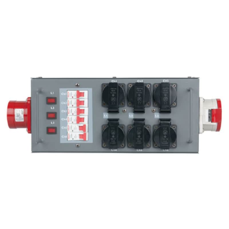 Showgear Split-Power 32 CEE 32 Split mit Sicherungen - Power Distributor image 1