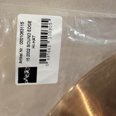 Paiste 15" 2002 Sound Edge Hi-Hat Cymbals (Pair) 1980 - Present - Traditional