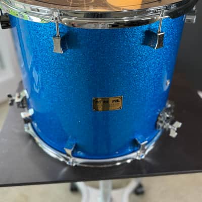 Pork Pie Custom 5-Piece Shell Pack (US Made) — Blue Sparkle Mid 2000’s - Blue Sparkle image 15
