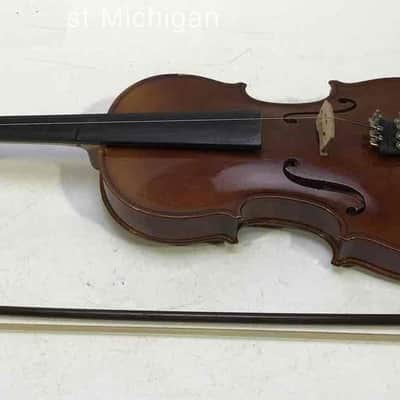 Josef Lorenz Luby Schonbach size 3/4 violin, Czech, Glasser Bow image 15