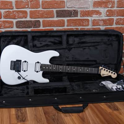 Charvel Jim Root Signature Pro-Mod San Dimas Style 1 HH FR E Satin White 2022 w/ Softshell Case image 2