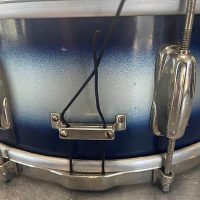 Slingerland 5.5x14 Chicago Badge 1956-1959 Radio King Student Model Duco Blue / Silver image 8