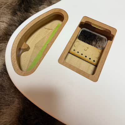 2025 Fender Finneas Artist Series Limited Edition American Acoustasonic Telecaster Body - Satin Arctic White image 5
