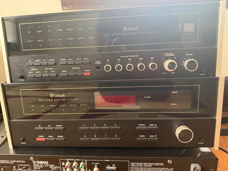 McIntosh Mr7083 tuner with c37 preamp 1992 image 1