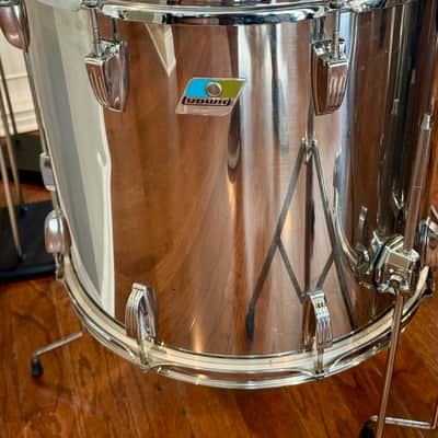 Ludwig 26 INCH BASS STAINLESS STEEL 26/18/16/14 70s - Stainless steel image 12
