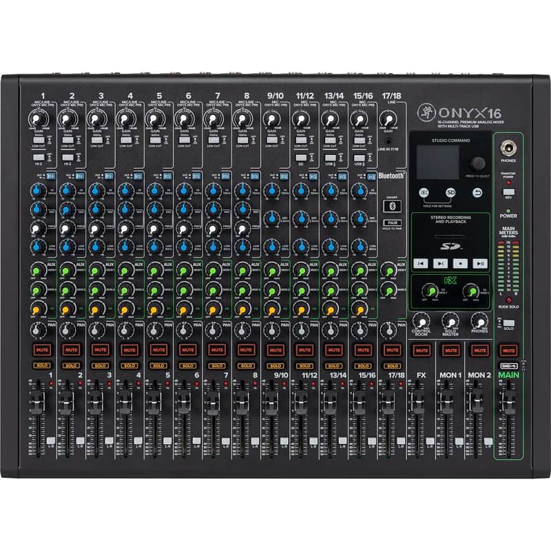 Mackie Onyx16 16-channel Analog Mixer with Multitrack USB (B-Stock) image 1