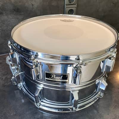 Pearl S-714ED snare 14x8” steel shell 1985/86 - Chrome image 11