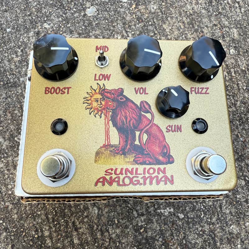 Analogman Sun Lion Fuzz Booster Pedal | Reverb