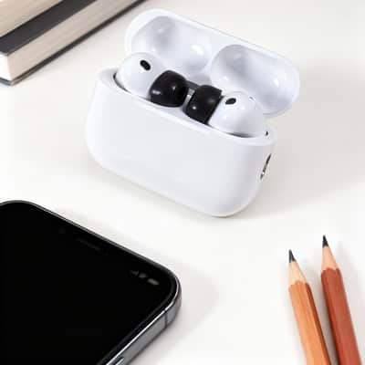 Dekoni Audio Memory Foam Earphone Tips for Apple Airpods Pro 3 - Large 3 pack image 6