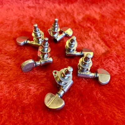Grover  Pat Pend Guitar tuners c 1960 Chrome original vintage USA Gibson gretsch guild PAF image 2