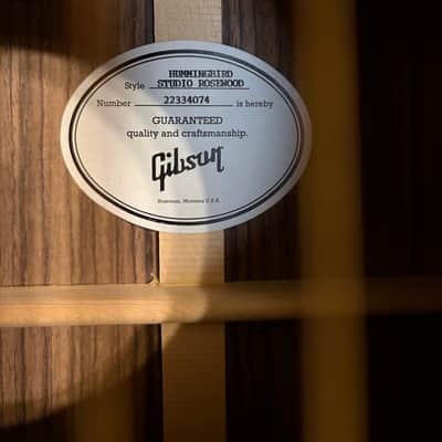 Gibson Hummingbird Studio Rosewood 2023 - 2024 - Satin Rosewood Burst image 7