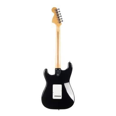 Used Squire Stratocaster Black MIJ Early 80s image 3