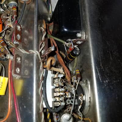 Sherwood Original S1000 Integrated hifi 6L6 mono tube amp Rare 1950s - cream gold speckled black image 11
