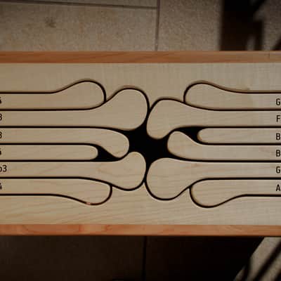 Handmade Wooden Tongue drum 2025 - Flame Maple, Lebanon Cedar image 3
