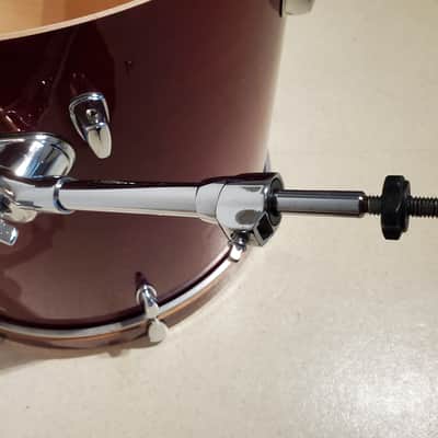 Mapex M 22"x18"inch Bass Drum W/Mount Gorgeous Lacquered Cherry Red - Ultra Clean image 7