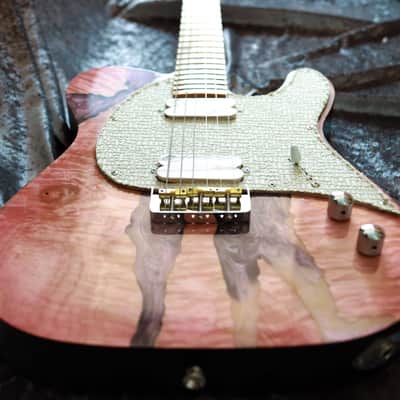 GB Liuteria Traditional Tele maple pink and purple resin image 16