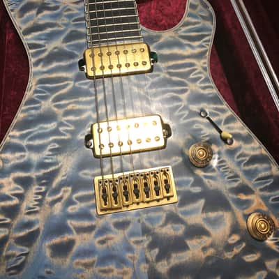 Mayones Regius 7 2013 Trans Blue Jeans image 2