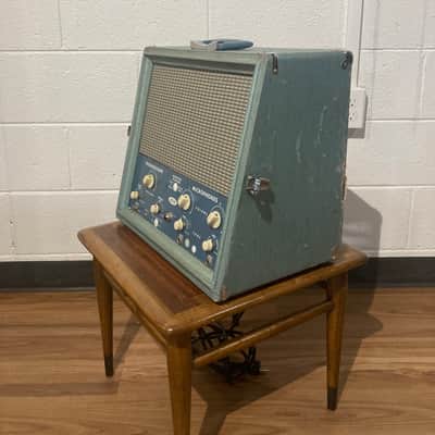 Hilton HP-95 1965 - Dual 6L6 guitar head - blue image 3
