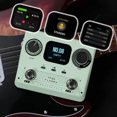 FLAMMA FF20 Stereo Looper Drum Machine with US Power Supply - Green image 3