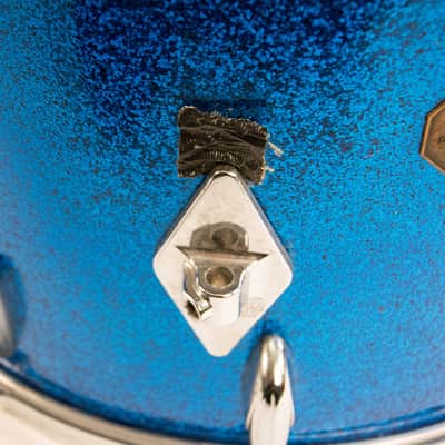 Gretsch Rack Tom Set (Blue Sparkle 70's Rack & Floor) 13x9 & 14x13 owned By J Mascis image 22