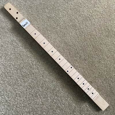 3 String Maple Wood Cigar Box Guitar Neck, 22 Frets image 1