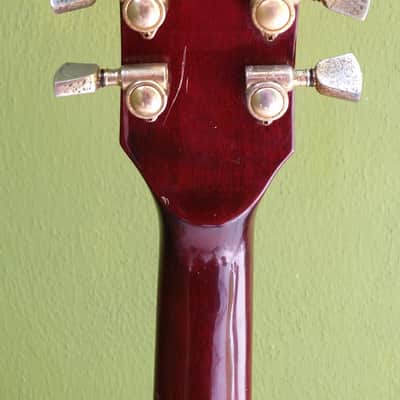 1977 Aria Pro II ES800WR (a.k.a. ES 335) guitar transition headstock logo image 6