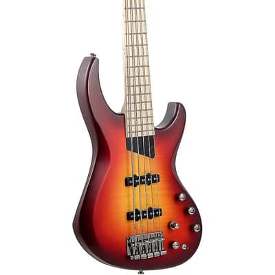 MTD Kingston Saratoga Deluxe 5 Flame Maple Top, Maple Fretboard, Deep Cherry Burst fi image 6