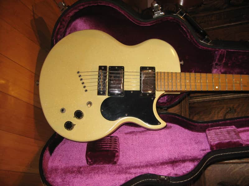 1973 Gibson L6-s In Super Rare Glitter White 100% - Excellent - Paul Stanley - KISS image 1
