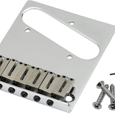 Genuine Fender American Standard Series 6-Saddle Tele Telecaster Bridge - CHROME image 10