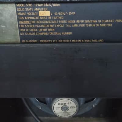 1985 Marshall Lead 12 Model 5005 made in 🇬🇧 image 4