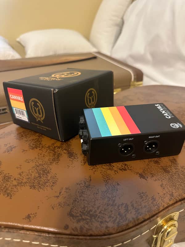 Walrus Audio Canvas Stereo Dual Line Isolator Direct Box 2022 - Present - Black w/ Rainbow Graphic image 1