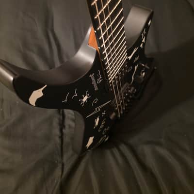 Strandberg Guitars Boden Standard NX 6 Plini Edition Mirage 2025 Black Granite Satin Acrylic with custom Plini Mirage glow-in-the-dark graphics image 4