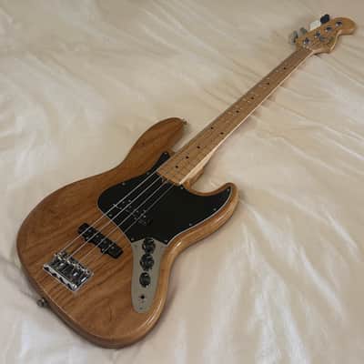 2018 Fender Limited Edition Roasted Ash American Professional Jazz Bass with Maple Fretboard - Natural - Free Pro Setup image 13