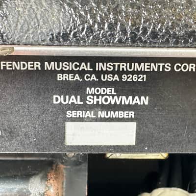 Fender Dual Showman SR Head 1980s - Paul Rivera Designed Red Knobs image 12