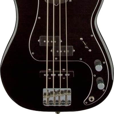 Fender Tony Franklin Fretless Precision Bass. Ebony FB, Black image 7