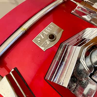 Tama Granstar Custom 5-Piece Drum Set - 1987 - Candy Apple Red - with Hard Shell Cases image 11