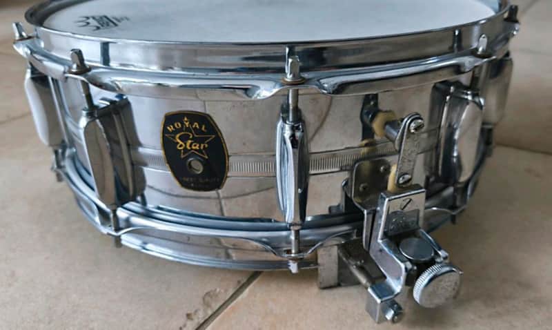 Star Drum Vintage Royal Star Snaredrum 1969-1970 - Chrome imagen 1