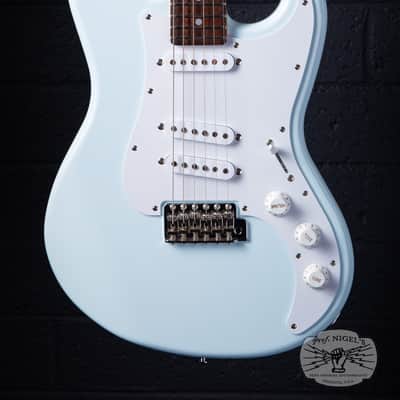 Greco BG Custom MIJ Electric Guitar – Blue White – Made in Japan image 4