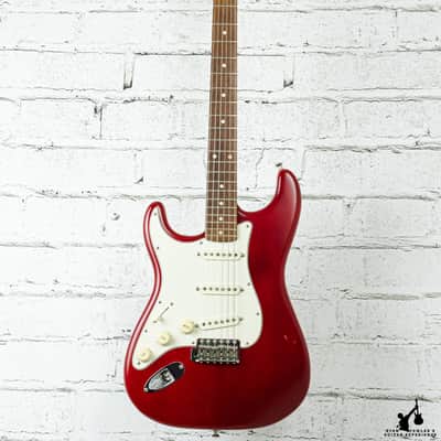 Warmoth/Fender Partscaster Left Handed Transparent Red image 3