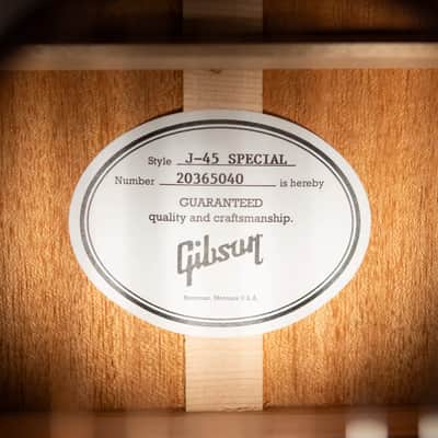 Gibson J-45 Special Dreadnought Acoustic/Electric Guitar - Satin Wine Red with Gig Bag image 14