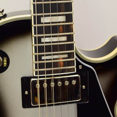 Epiphone Les Paul Custom LTD Electric Guitar, Silver Burst w/ Case image 6