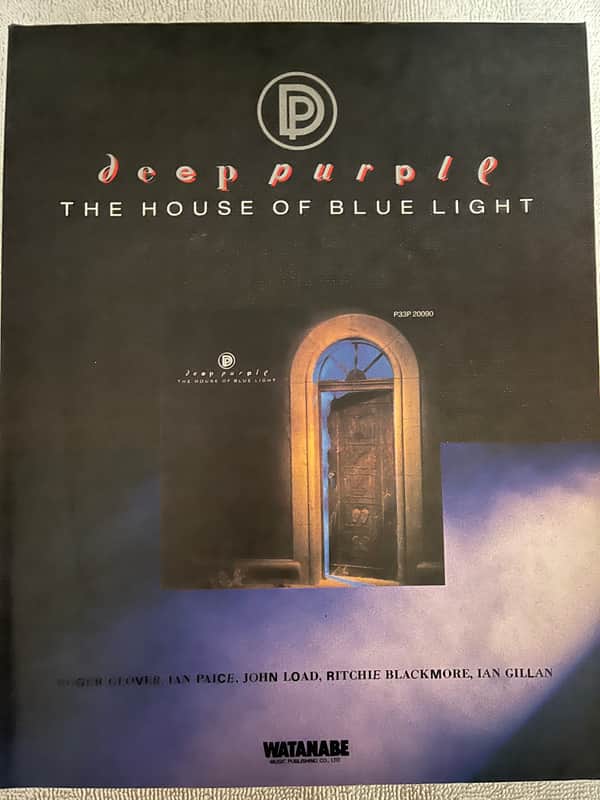 Deep Purple - The House of Blue Light- Guitar and Bass tab / tablature Book - Japan image 1