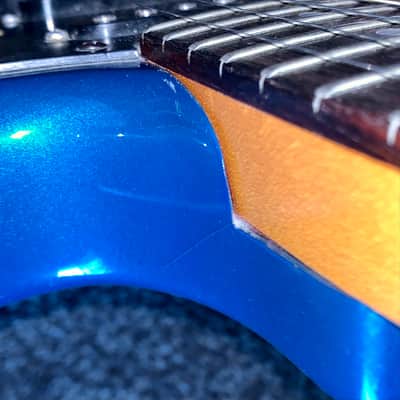 Vintage 1983 Kramer Pacer Blue burst electric guitar made in the usa image 13
