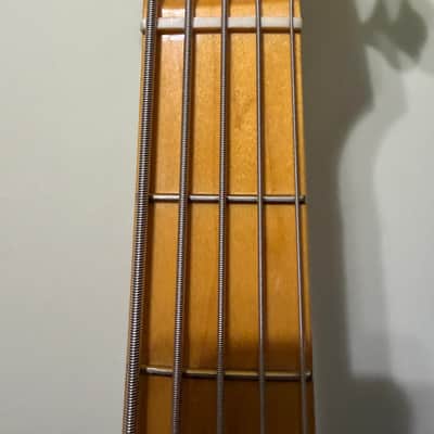 Fender American Professional II Precision Bass V with Maple Fretboard 2020 - Present - Miami Blue image 10