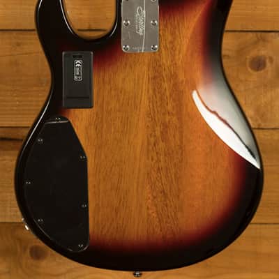 Sterling RAY35SM StingRay 5 Bass - Spalted 3-Tone Sunburst image 2
