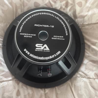 SEISMIC AUDIO SA RICHTER 12 INCH SPEAKER 8 OHM 25O WATTS RMS 500 WATT PA BASS image 2