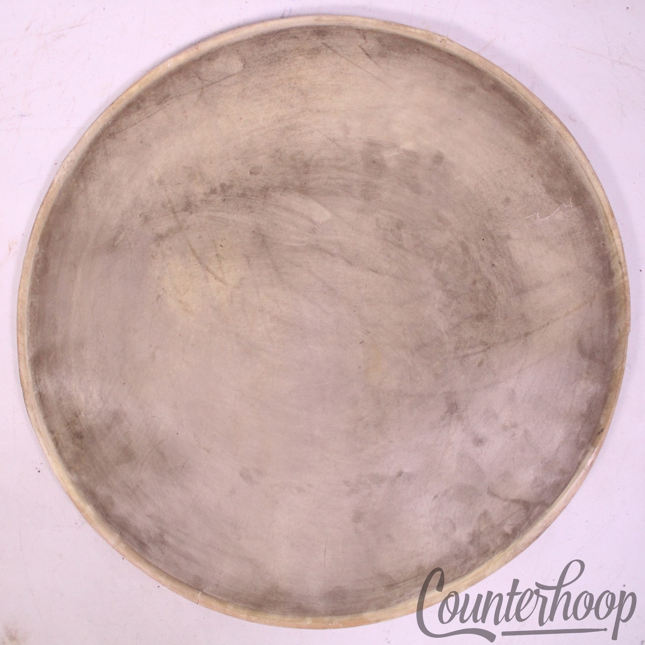 Leedy/Ludwig Snare 14" Calf Skin Drum Head Slunk Resonant Vintage 20s Maple Hoop — main photograph