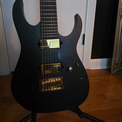 Ibanez RGIXL7-BKF Iron Label 2020 - Present - Black Flat image 1